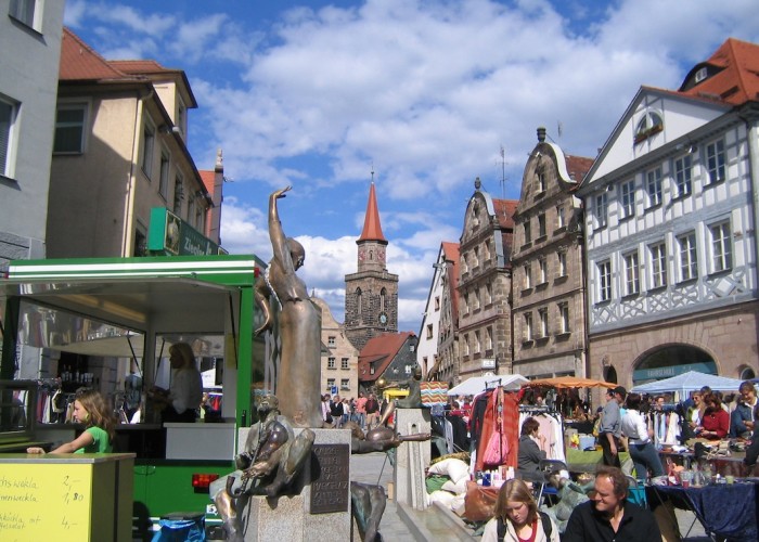 Grafflmarkt in der Fürther Altstadt