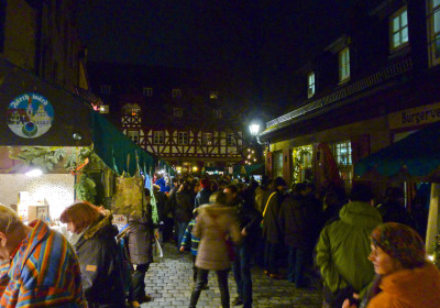 Der Waagplatz zur Altstadtweihnacht Fürth.