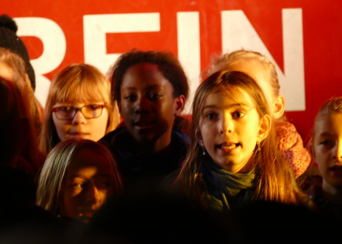 Der erste Chor auf der Altstadtweihnacht Fürth