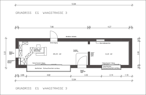 Grundriss des »Mariechens« (Grafik: Christofer Hornstein)