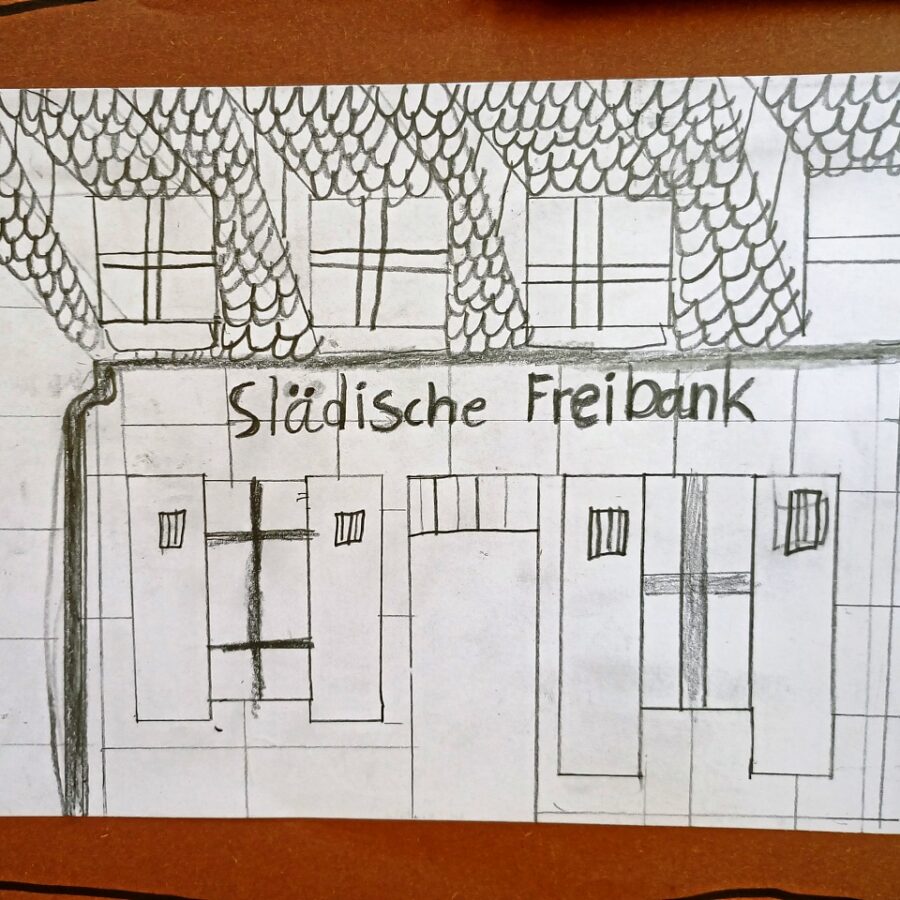 Ergebnispräsentation beim Schulfest: Die Freibank aus Sicht der Schüler und Schülerinnen (Foto: Ralph Stenzel)